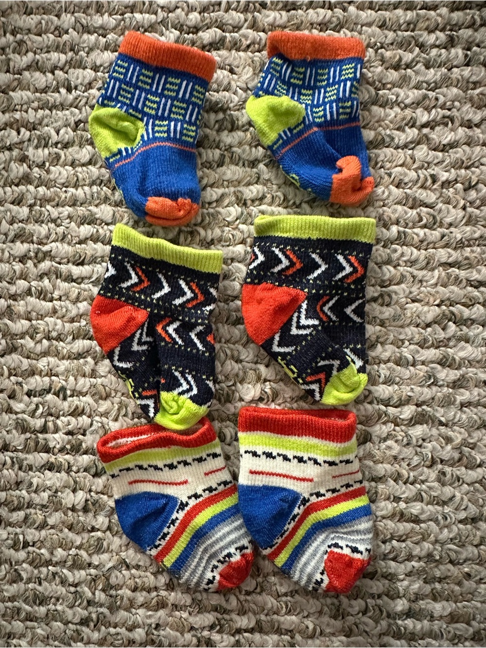 Smartwool baby socks Multicolor Patterned Sock Set - 3 Pairs